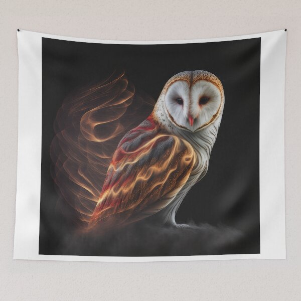 Item preview, Barn Owl Wisps 02 designed and sold by thewandswant.