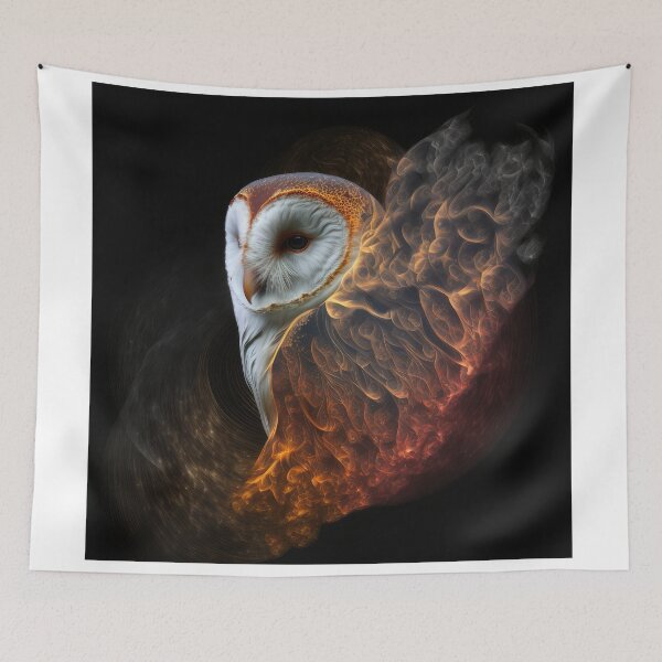 Item preview, Barn Owl Wisps 04 designed and sold by thewandswant.