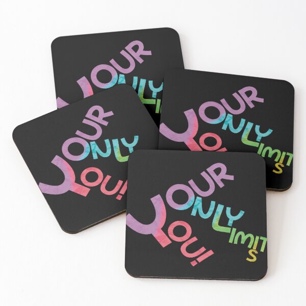 Item preview, Your only limit is you!  Spread Positivity motivational quote in bright fun retro 80s inspired colors!  designed and sold by MunsyArt.