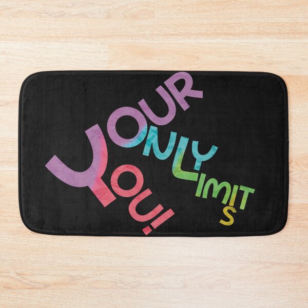 Item preview, Your only limit is you!  Spread Positivity motivational quote in bright fun retro 80s inspired colors!  designed and sold by MunsyArt.