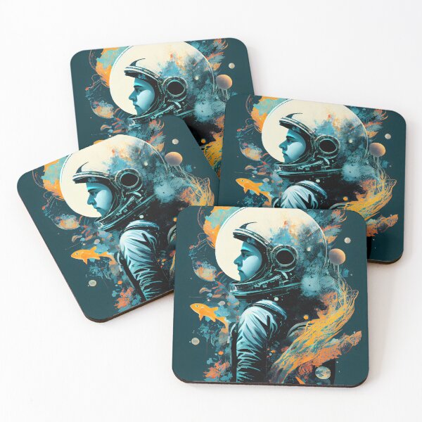 Item preview, Multiverse astronaut poster design designed and sold by Palteeshop.