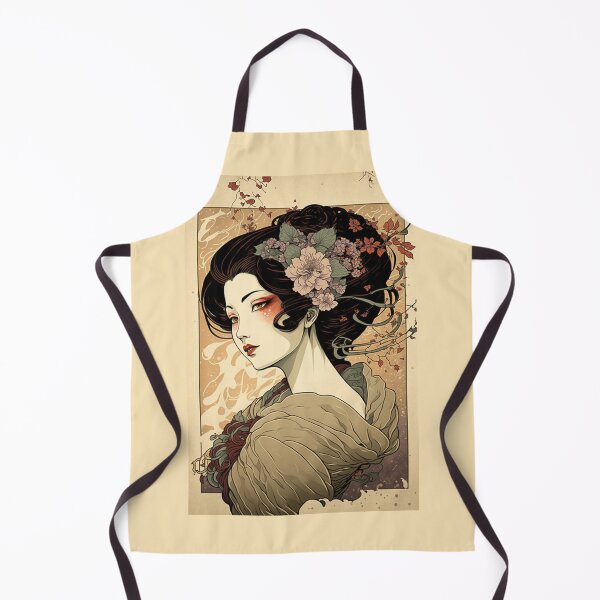 Item preview, Japanese Woman in Spring - Art Nouveau Style designed and sold by ArtNouveauChic.