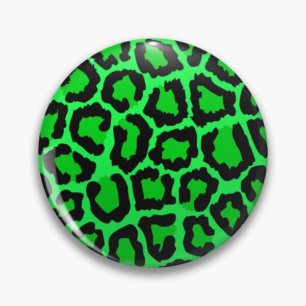 Item preview, Black Fluorescent Green Snow Leopard spotted fur Animal Africa Pattern designed and sold by funnytshirtemp.