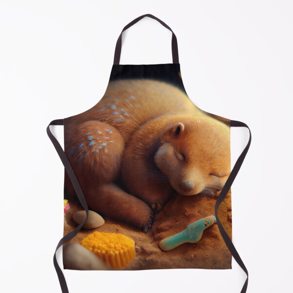 Item preview, Gingerbread and Mongoose Nap Time Digital Painting designed and sold by CodeAndColors.