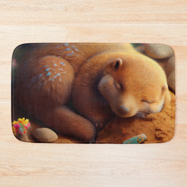 Item preview, Gingerbread and Mongoose Nap Time Digital Painting designed and sold by CodeAndColors.