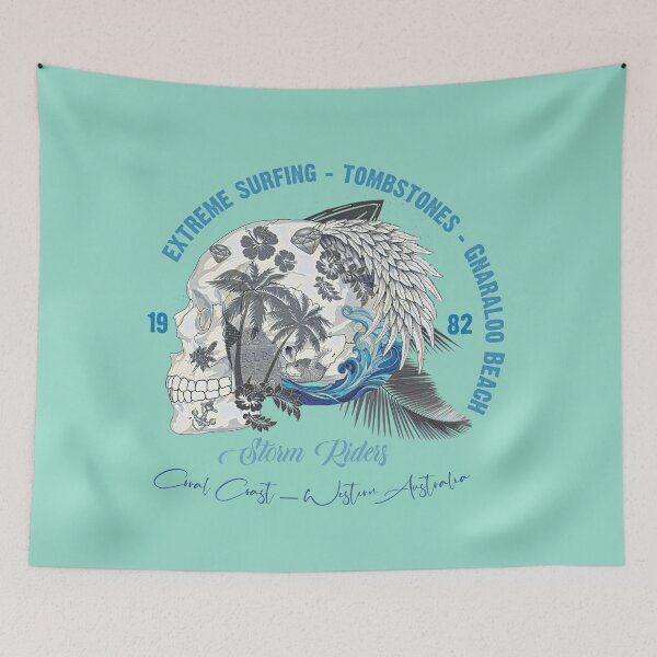 Item preview, Extreme Surfing - Tombstones - Storm Riders - 1982 - Gnaraloo Beach designed and sold by Corinne Alexa Jackson.