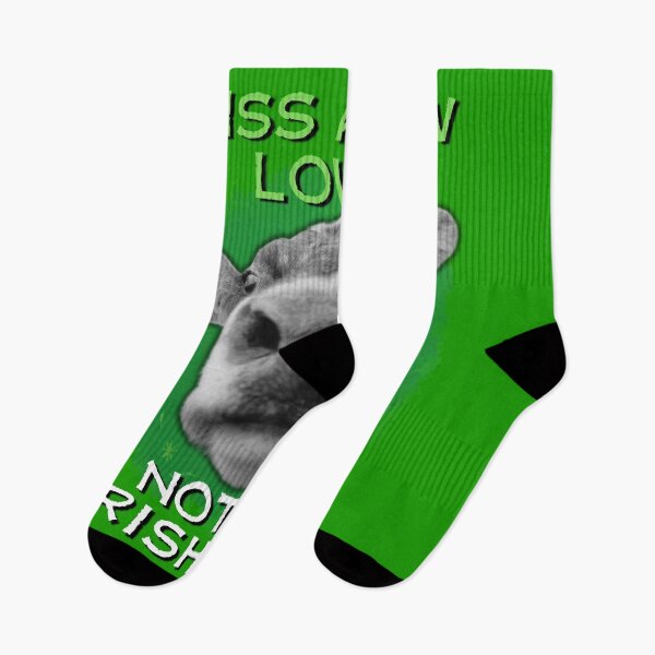 Item preview, Kiss a Cow Lover Not an Irishman St Patrick's Day funny gift with cow designed and sold by facePale.