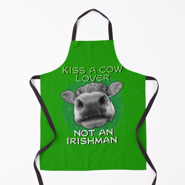 Item preview, Kiss a Cow Lover Not an Irishman St Patrick's Day funny gift with cow designed and sold by facePale.