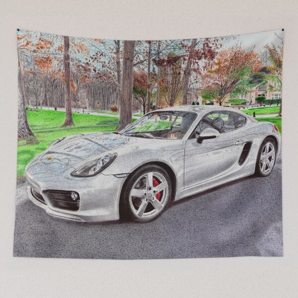 Item preview, 981 Cayman S. designed and sold by Car drawings by Pavlo Scherbatyuk.