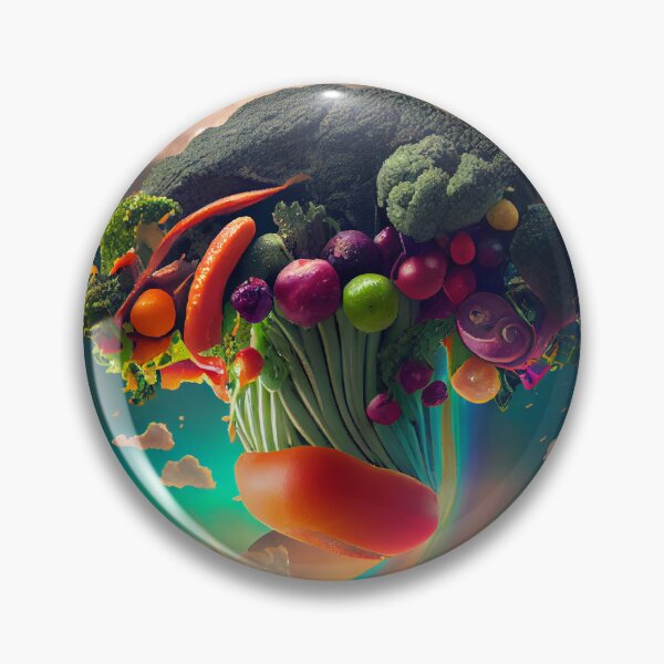 Item preview, The Veggie-Filled Sky Digital Painting designed and sold by CodeAndColors.