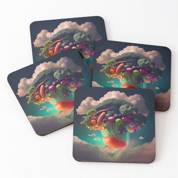 Item preview, The Veggie-Filled Sky Digital Painting designed and sold by CodeAndColors.