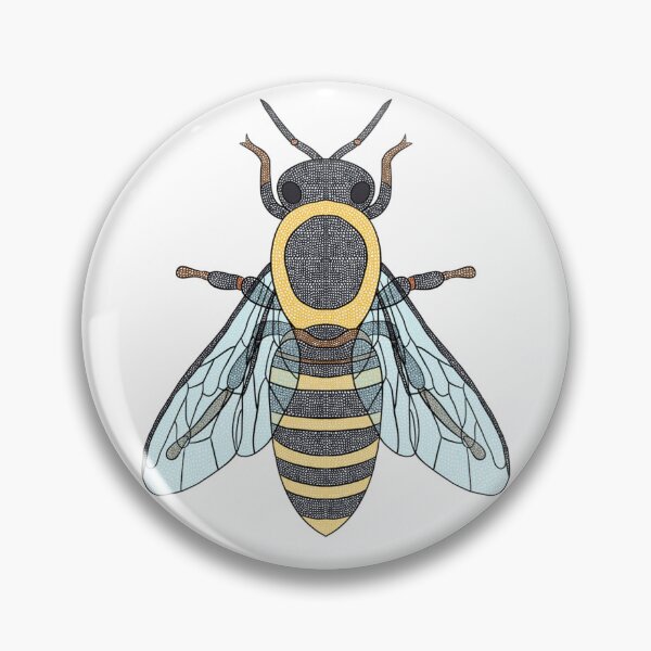 Item preview, Crochet Honeybee (white) designed and sold by 13mtm80-Designs.