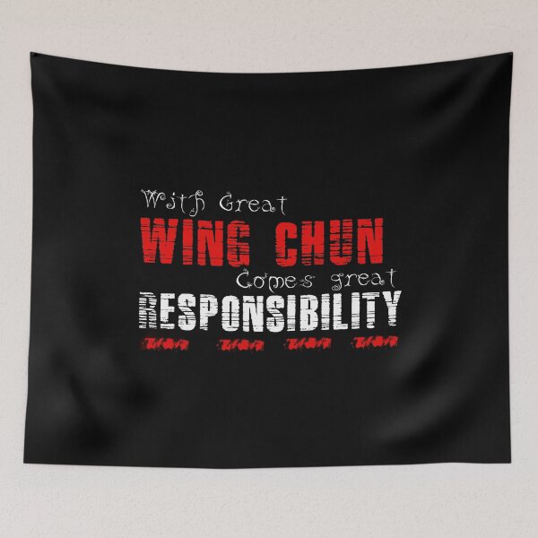 Item preview, With great Wing Chun comes great responsibility designed and sold by MartialArtsNerd.