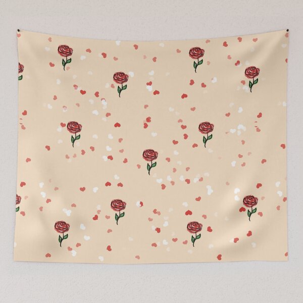 Item preview, Valentine Rose Pattern designed and sold by Xatutik.art.