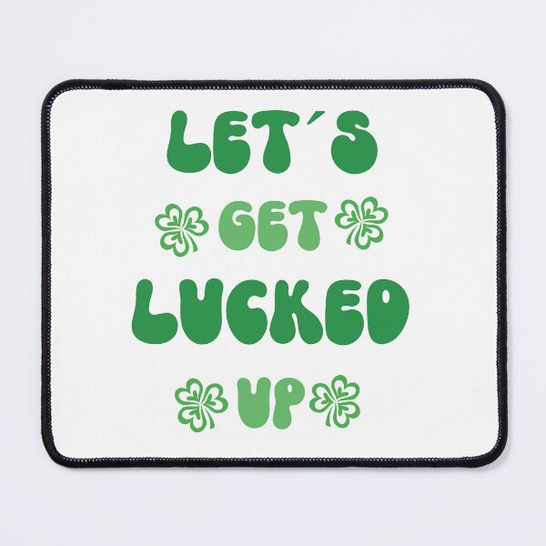 Item preview, LET´S GET LUCKED UP - retro st. patricks day quote designed and sold by KatisDesign.