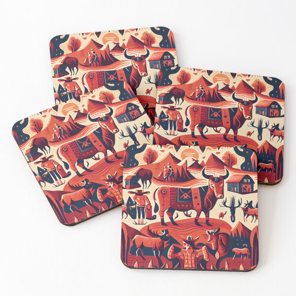 Item preview, Aggressive Country Pattern Digital Painting designed and sold by CodeAndColors.