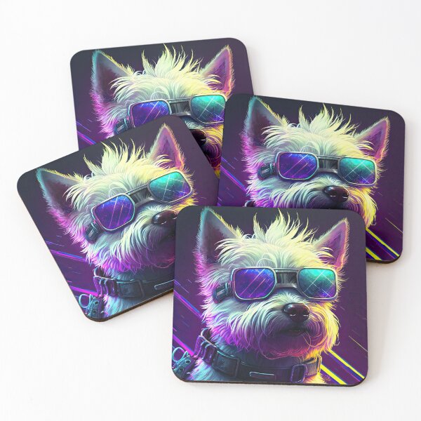 Item preview, Westie Cyber punk colorful  designed and sold by Ruletattoo.