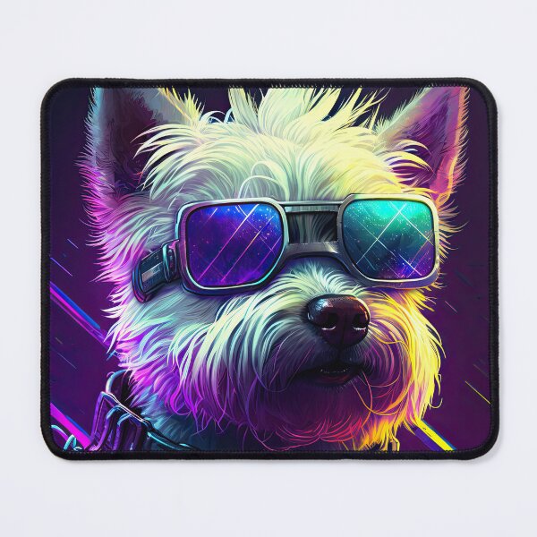 Item preview, Westie Cyber punk colorful designed and sold by Ruletattoo.