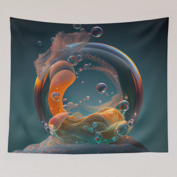 Item preview, Bubbling Up Digital Painting designed and sold by CodeAndColors.
