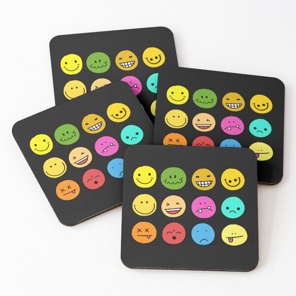 Item preview, emotions emoji colorful trendy faces expressions design designed and sold by gulnaz797.