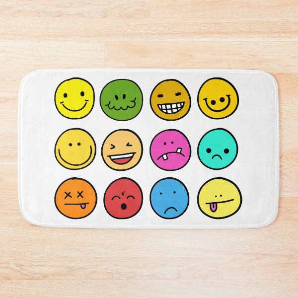 Item preview, emotions emoji colorful trendy faces expressions design designed and sold by gulnaz797.