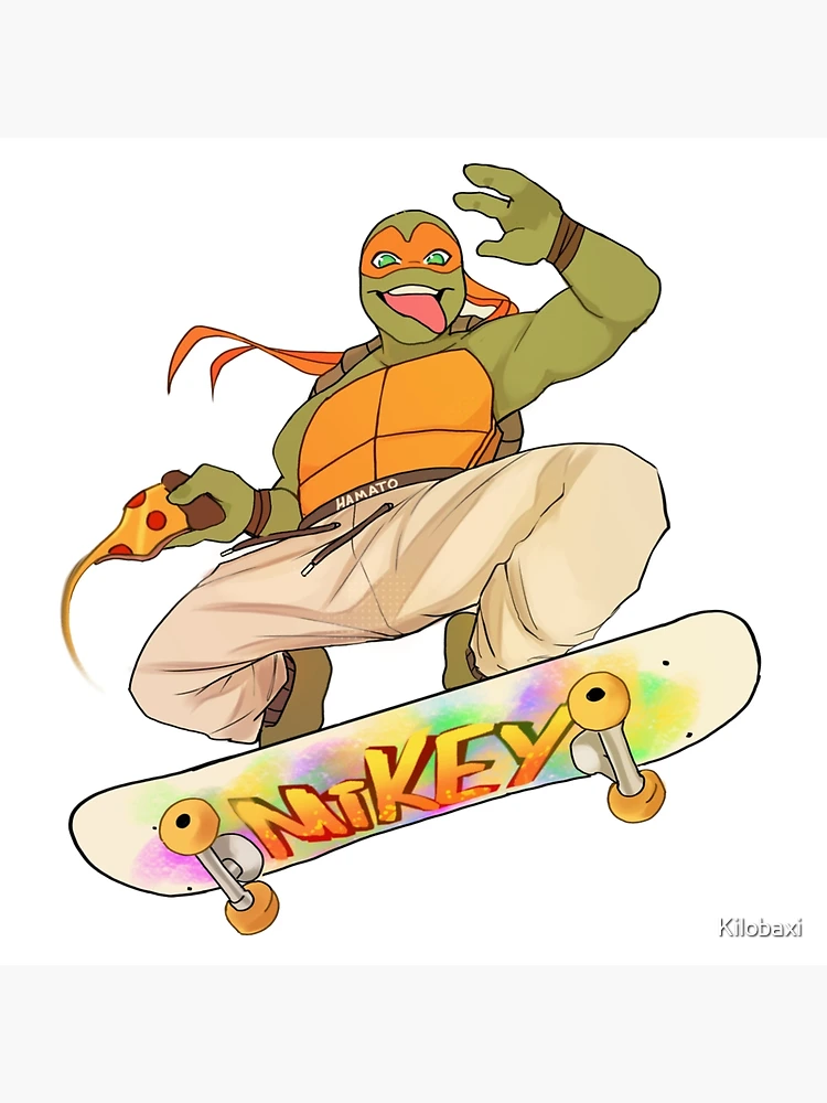 Custom Teenage Mutant Ninja Turtles Michelangelo Skateboard Classic T-shirt  By Cm-arts - Artistshot