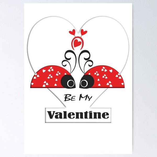 Item preview, Be My Valentine Love Ladybugs 2023 designed and sold by Willem Horinga.