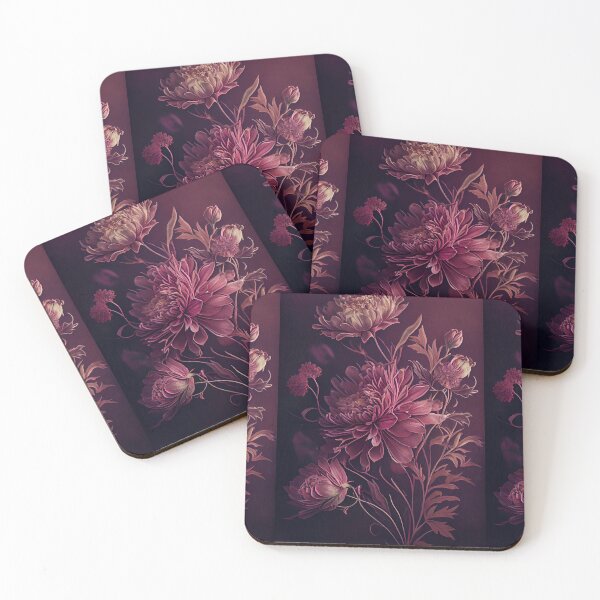 Item preview, Floral flower Design 01: deep rich pink and purple tones, Express Your Romance with Style from my latest design collection designed and sold by GeoffBeattie.