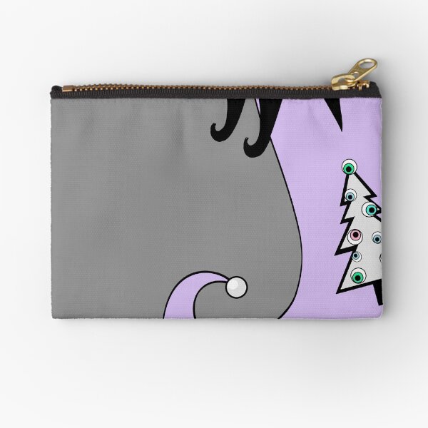 Pastel Goth | Creepy Stocking | Christmas Tree with Eyeball Ornaments Zipper Pouch