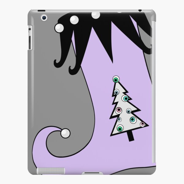 Pastel Goth | Creepy Stocking | Christmas Tree with Eyeball Ornaments iPad Snap Case