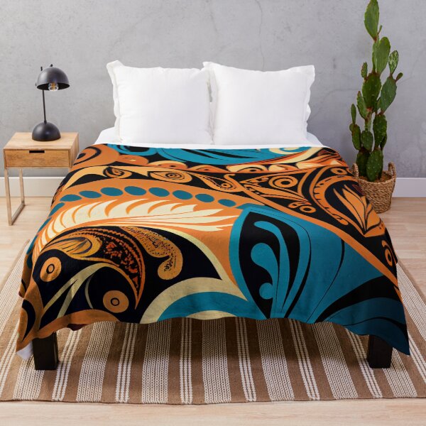 Aperçu de l'œuvre Dazzling Calming Pacific Islander Pattern Digital Painting créée et vendue par CodeAndColors.