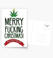 Christmas weed Postcards