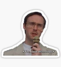 kip, napoleon dynamite - yes i love technology Sticker