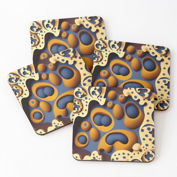 Item preview, Clay Surreal Simple Semi Abstract European Pattern Digital Painting designed and sold by CodeAndColors.