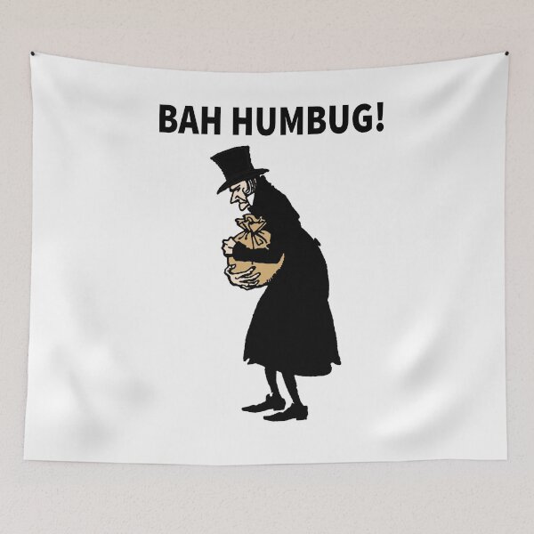 Item preview, Vintage Christmas Scrooge Bah Humbug Shirt Design - A Christmas Carol designed and sold by 12thMoon.