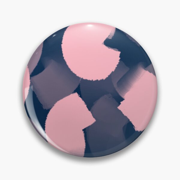 Item preview, Navy Blue and Blush Pink, Wavy, Abstract, Brush Strokes designed and sold by OneThreeSix.