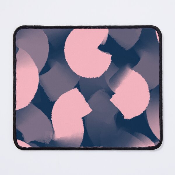 Item preview, Navy Blue and Blush Pink, Wavy, Abstract, Brush Strokes designed and sold by OneThreeSix.
