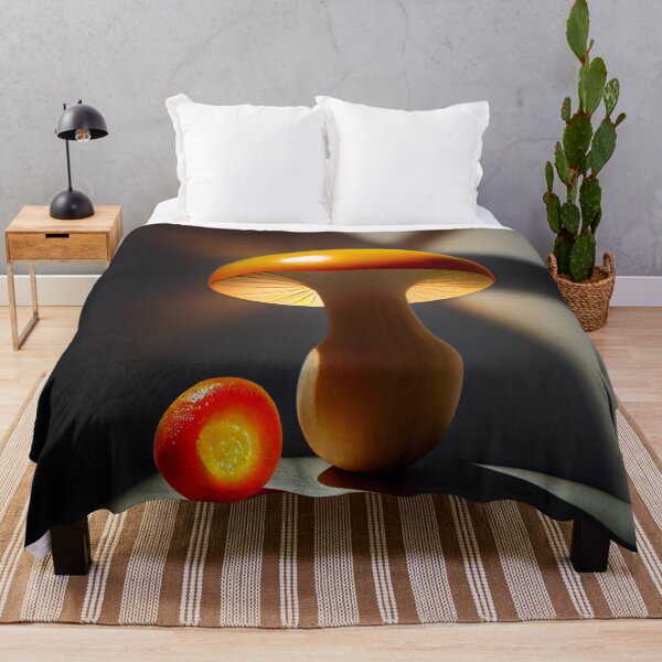 Item preview, Kumquat in a Sunbeam Under a Mushroom Digital Painting designed and sold by CodeAndColors.