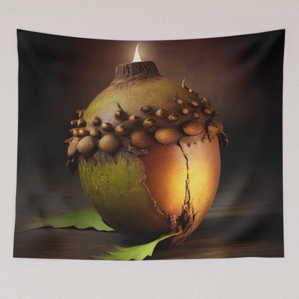 Item preview, Aged Acorn Illumination Digital Painting designed and sold by CodeAndColors.