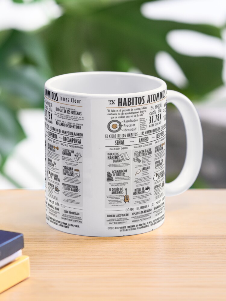 Libro visual Hábitos atómicos - James Clear Coffee Mug for Sale by  TKsuited