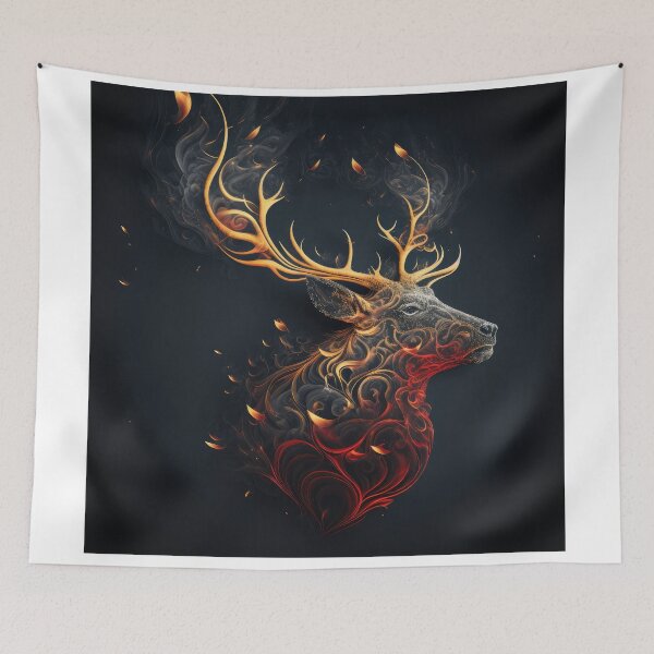 Item preview, Stag Wisps 14 designed and sold by thewandswant.