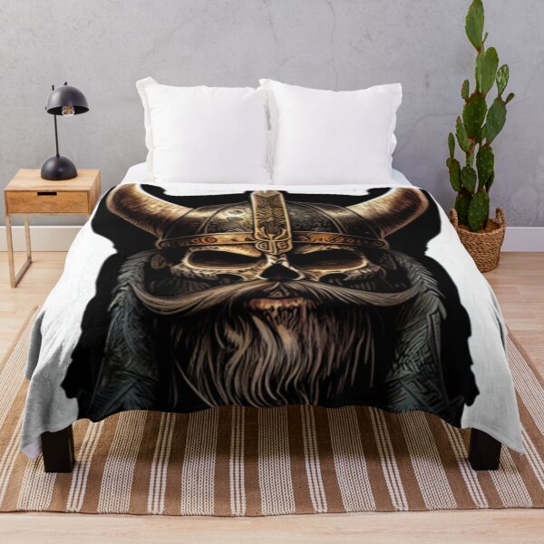 Item preview, Viking skull face designed and sold by MaryAnn84.