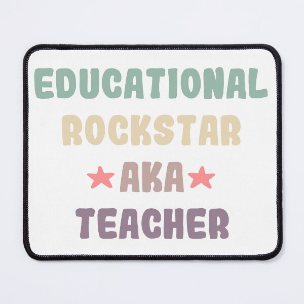 Item preview, Educational Rockstar Aka Teacher designed and sold by NewDayDesigns.