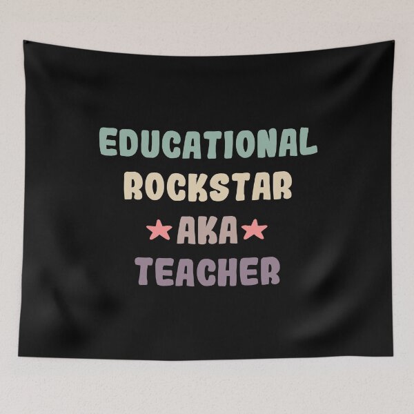 Item preview, Educational Rockstar Aka Teacher designed and sold by NewDayDesigns.