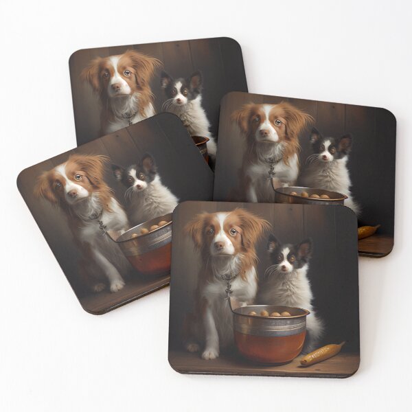 Item preview, Fetch Nickel and Porridge the Best of Friends Digital Painting designed and sold by CodeAndColors.