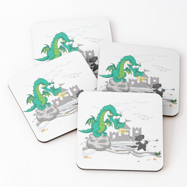 Item preview, Hand-drawn Digital Art. Funny Cat & Dragon designed and sold by DigiPicStock.