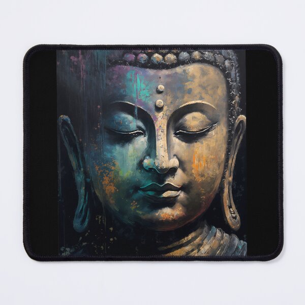 Item preview, The Tranquility of Buddha Portrait Painting designed and sold by bharuarts.