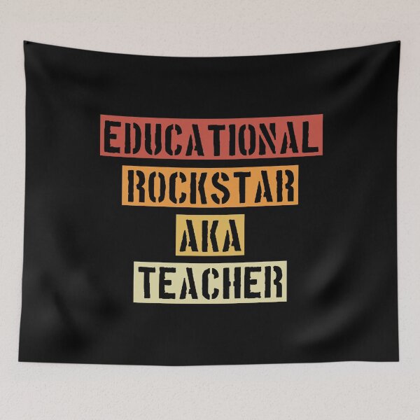 Item preview, Educational Rockstar Aka Teacher - Retro Teacher designed and sold by NewDayDesigns.