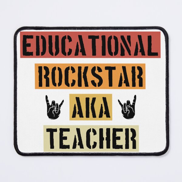 Item preview, Educational Rockstar Aka Teacher - Retro Teacher designed and sold by NewDayDesigns.