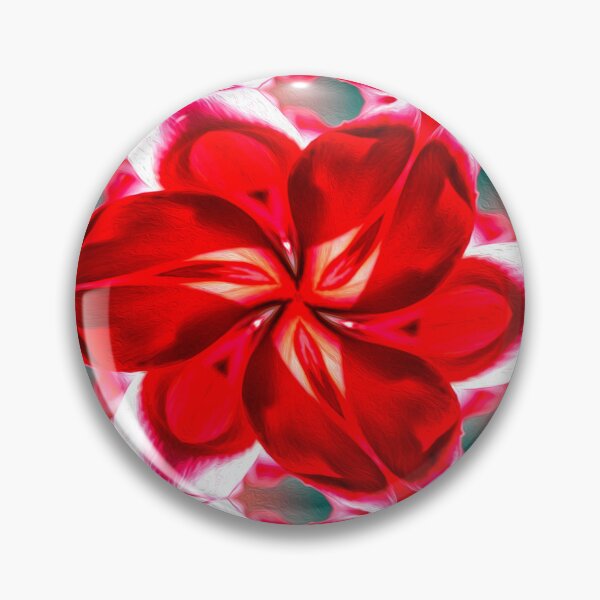 Item preview, Patrón de plumeria de flor roja designed and sold by Patternflower.